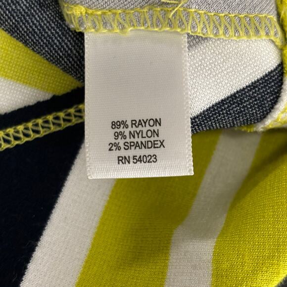 Banana Republic Milly Collection Sleeveless Chevron Stripe Dress Size 6 - Picture 11 of 13